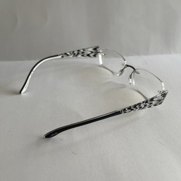 Silhouette Eyeglasses 4208 50 6051 Austria Rimless Frames Only White 51-17-135 - Picture 4 of 6